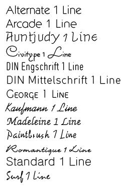 free single line fonts for cnc